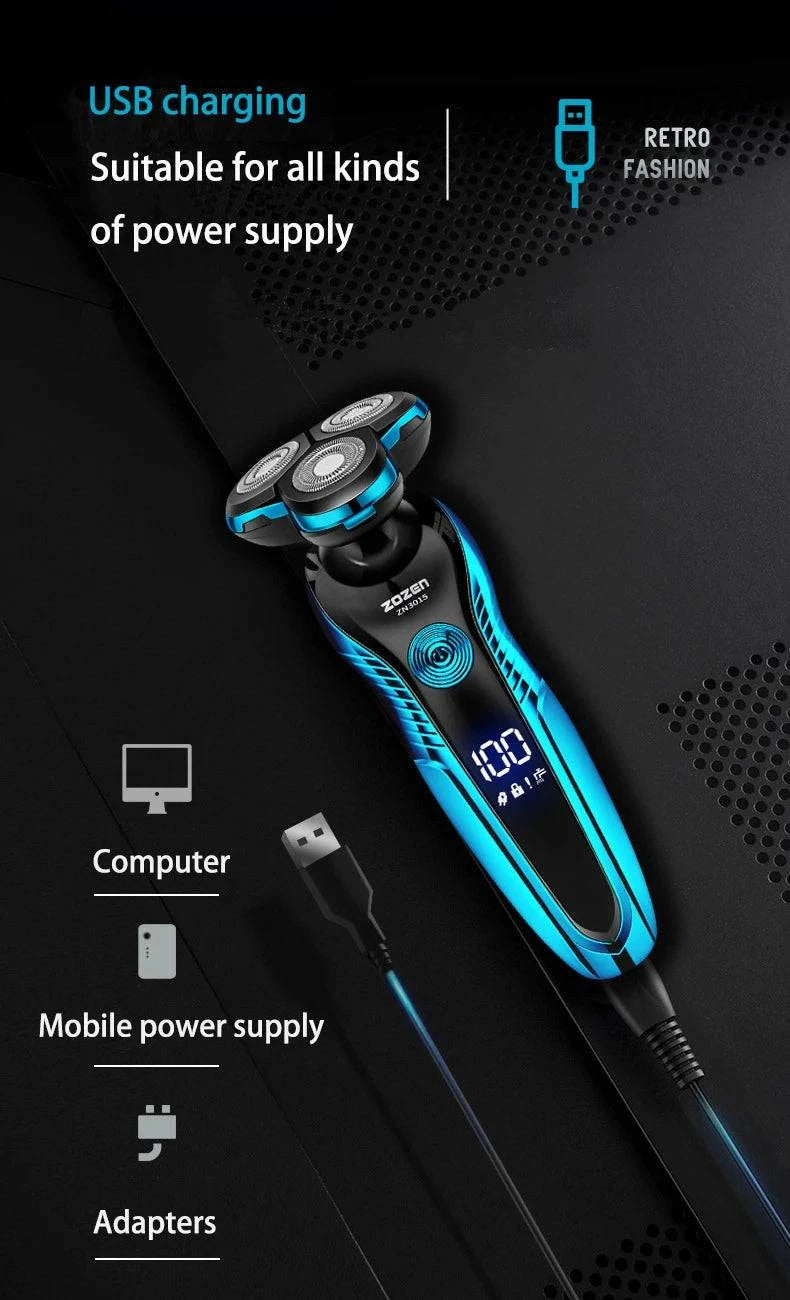 Electric Rechargeable & Washable Razor Shavor! 🔋💦Experience the ultimate grooming tool with the Electric Shaver. This rechargeable electric razor is designed for both wet and dry use, making it versatile for your sShop All I WantShop All I WantElectric Rechargeable