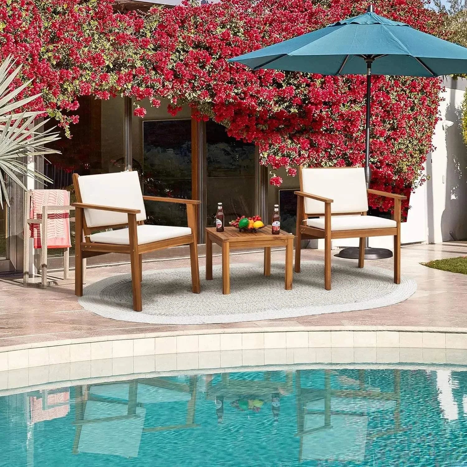 4-Piece Acacia Wood Patio Set with Cushions 🌞Transform your outdoor space with the stylish and comfortable 4-Piece Acacia Wood Patio Set with Cushions. Perfect for modern home design ideas, this garden sofa setShop All I WantShop All I Want4-Piece Acacia Wood Patio Set