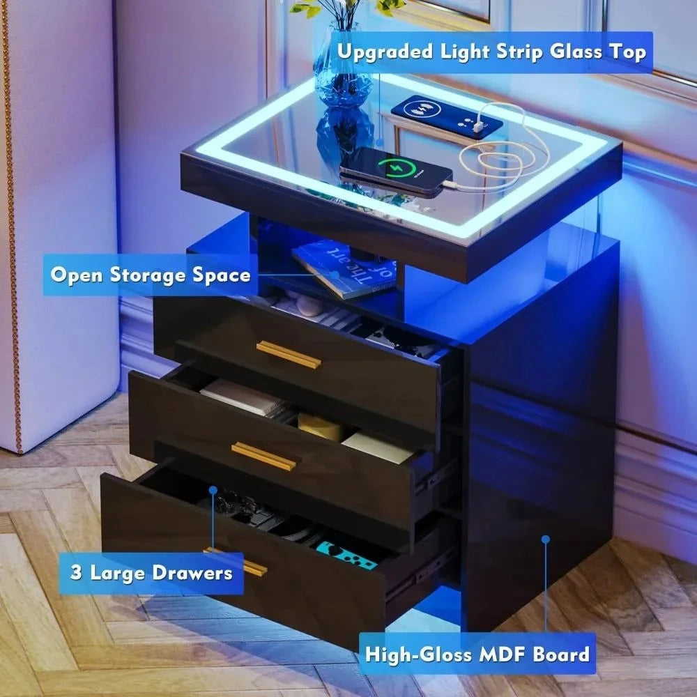 2 Set Nightstands with Wireless ChargingElevate your bedroom with the 2 Set Nightstands with Wireless Charging, a modern solution combining functionality and style. Designed with a sleek Modern Morocco appShop All I WantShop All I Want2 Set Nightstands