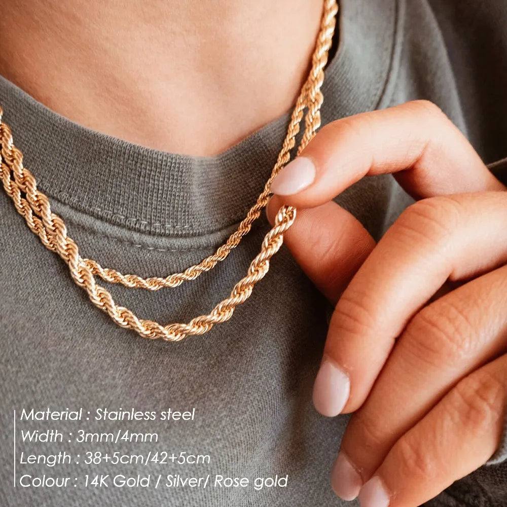 Gold Twisted Chain Necklace for Women ✨📿Enhance your elegance with our Gold Twisted Chain Necklace for Women. ✨📿
Key Features:
✨ Twisted Chain Design: This necklace features a unique and eye-catching twisSHOP ALL I WANTShop All I WantGold Twisted Chain Necklace