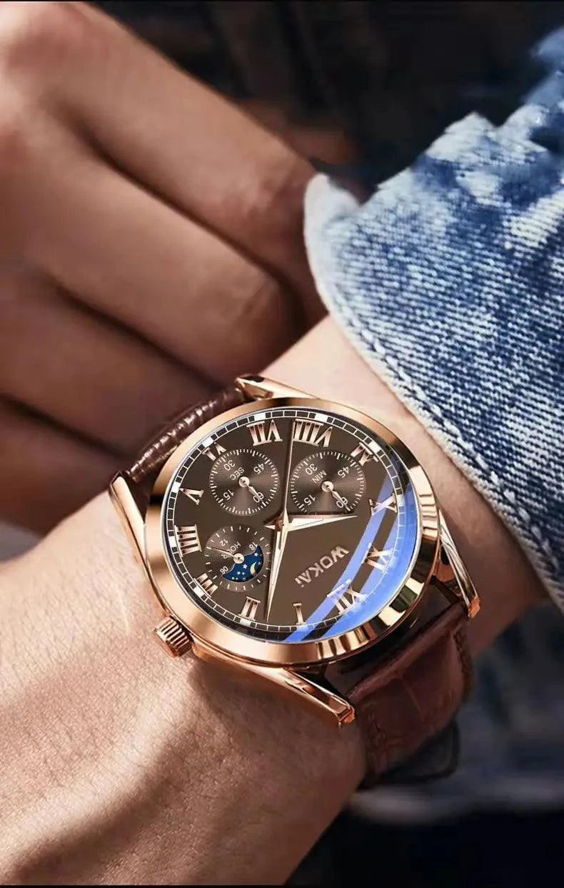 Luminous Quartz Watch: Stylish & Waterproof for Men! ⌚✨Discover the perfect blend of style and functionality with the high-quality men's fashion casual luminous belt watch. This classic quartz watch features a luminous dShop All I WantShop All I WantLuminous Quartz
