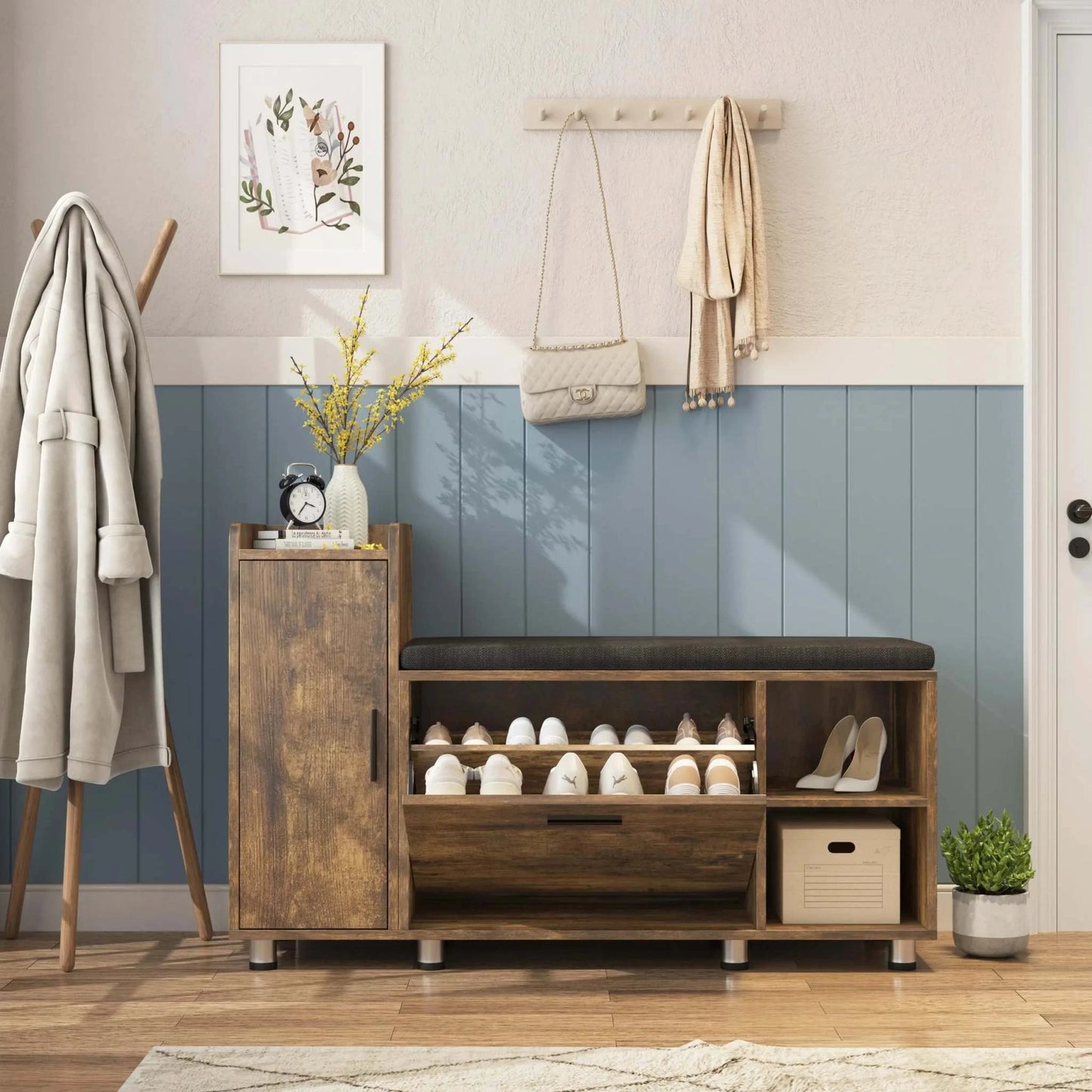 Cabinet with Adjustable Shelf for Living Room Furniture 🌟Transform your sitting room designs with this versatile Cabinet featuring an adjustable shelf and sleek minimalist modern design. Whether used as a shoe rack or storShop All I WantShop All I WantLiving Room Furniture 🌟
