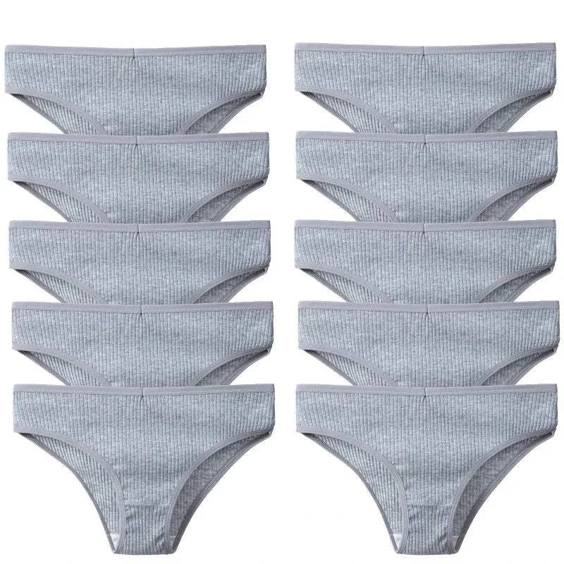 10PCS Women’s Panties Set | Sexy Breathable Cotton Striped Briefs 🌸Indulge in comfort with the 10PCS set of women's panties. These sexy and breathable cotton striped briefs are designed for all-day wear, combining style and comfort Shop All I WantShop All I WantSexy Breathable Cotton Striped Briefs 🌸