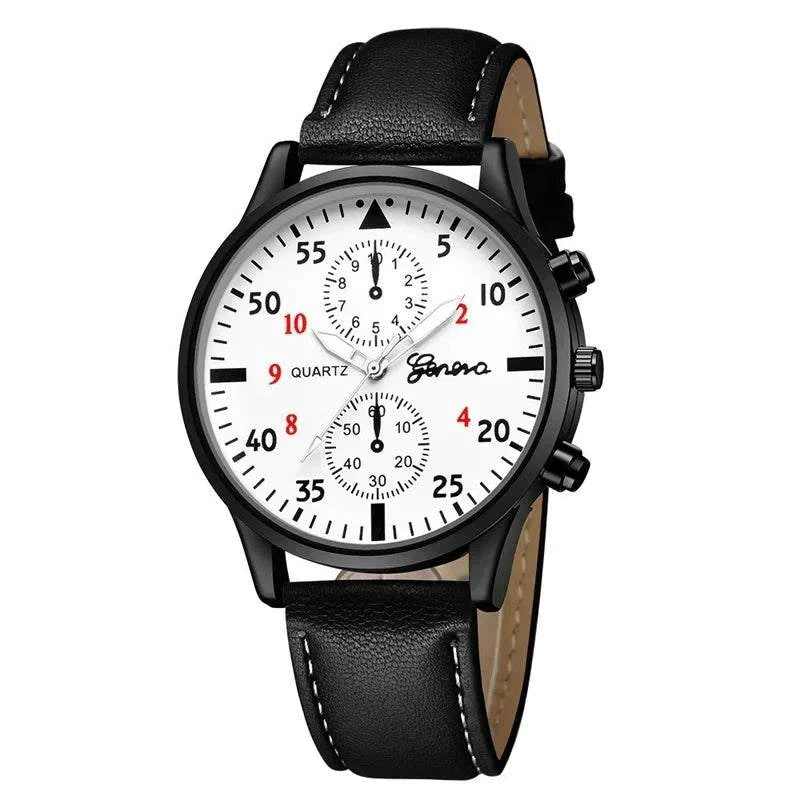Men's Sports Watches Set | Luxury Quartz Wristwatch with Leather BraceElevate your style with this men's sports watches set, featuring a luxurious quartz wristwatch and a brown leather bracelet. This casual clock watch is perfect for bShop All I WantShop All I WantSports Watches Set