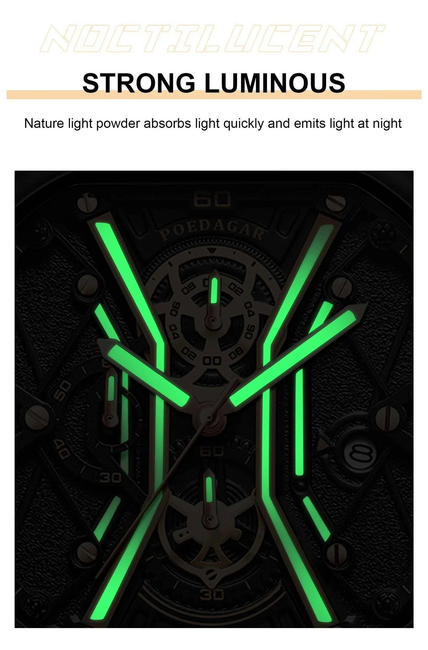 Shop All I Want Luxury Chronograph, Luminous Waterproof Square Dial, Leather Quartz WaMake a bold statement with the POEDAGAR Fashion Men’s Wristwatch, a luxury timepiece designed for the sophisticated man. This stylish chronograph features a strikingShop All I WantShop All I WantLuxury Chronograph, Luminous Waterproof Square Dial, Leather Quartz Watch ⌚💼