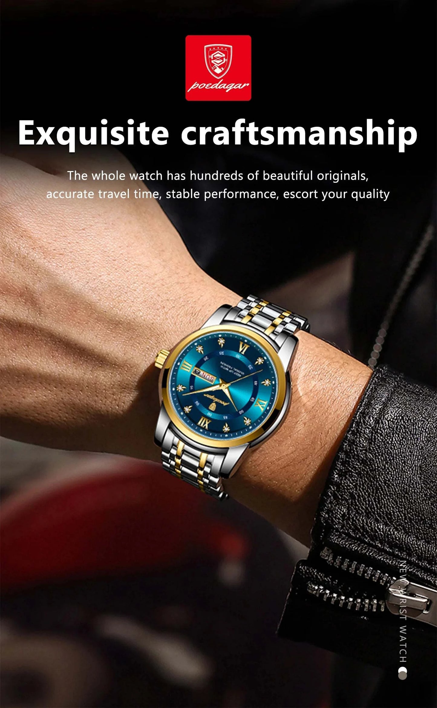 Luxury Watch for Men – Elegant Quartz Timepiece with Date & Week FunctThe Luxury Watch for Men combines sophistication and functionality in one stunning design. This elegant quartz timepiece features a date and week display, making it Shop All I WantShop All I WantLuxury Watch