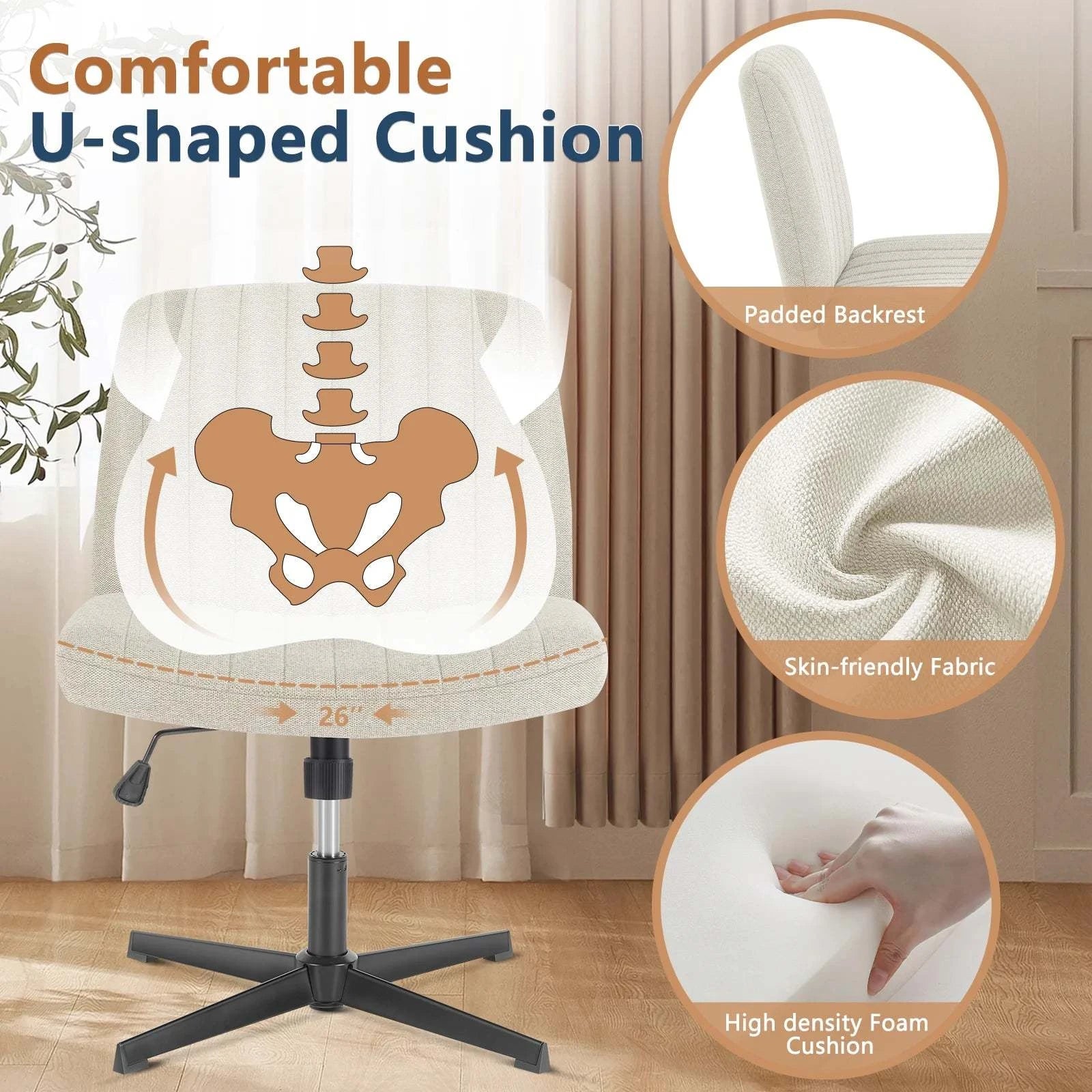 Cross-Legged Rocking Office Chair 🎮Upgrade your workspace with this Cross-Legged Rocking Office Chair, designed for both comfort and style. This unique office chair offers the perfect balance of ergonShop All I WantShop All I WantCross-Legged Rocking Office Chair 🎮