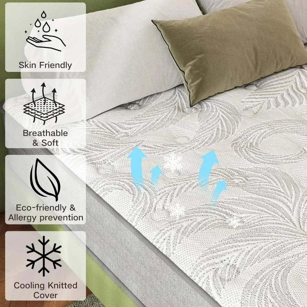 2-Inch Gel Memory Foam Hybrid Full Mattress 🛏️Transform your relaxation space with the 2-Inch Gel Memory Foam Hybrid Full Mattress 🛏️, the perfect blend of comfort and support. Crafted for modern home design idShop All I WantShop All I Want2-Inch Gel Memory Foam Hybrid Full Mattress 🛏️