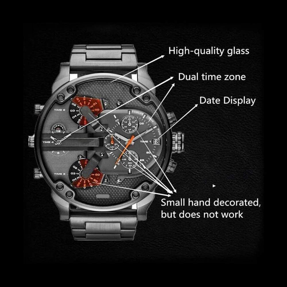 Men's Sport Watch – Large Dial Stainless Steel Analog Quartz Watch forDiscover the perfect combination of style and functionality with the Men's Sport Watch, designed for the active man who values both fashion and practicality. FeaturiShop All I WantShop All I WantSport Watch – Large Dial Stainless Steel Analog Quartz Watch