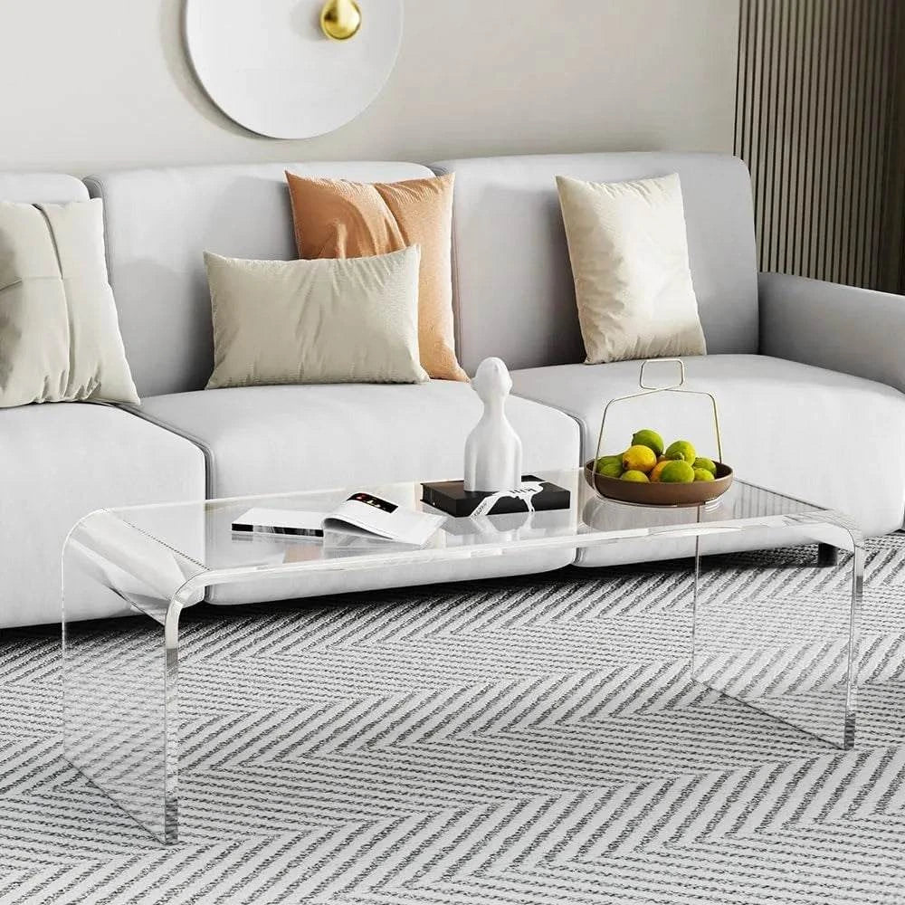 Coffee Table, 44" L x 16" W x 16'' H x 3/4''This sleek Coffee Table combines modern style with practicality. Measuring 44" L x 16" W x 16" H, it offers ample surface space for your living room essentials, whilShop All I WantShop All I WantCoffee Table, 44"
