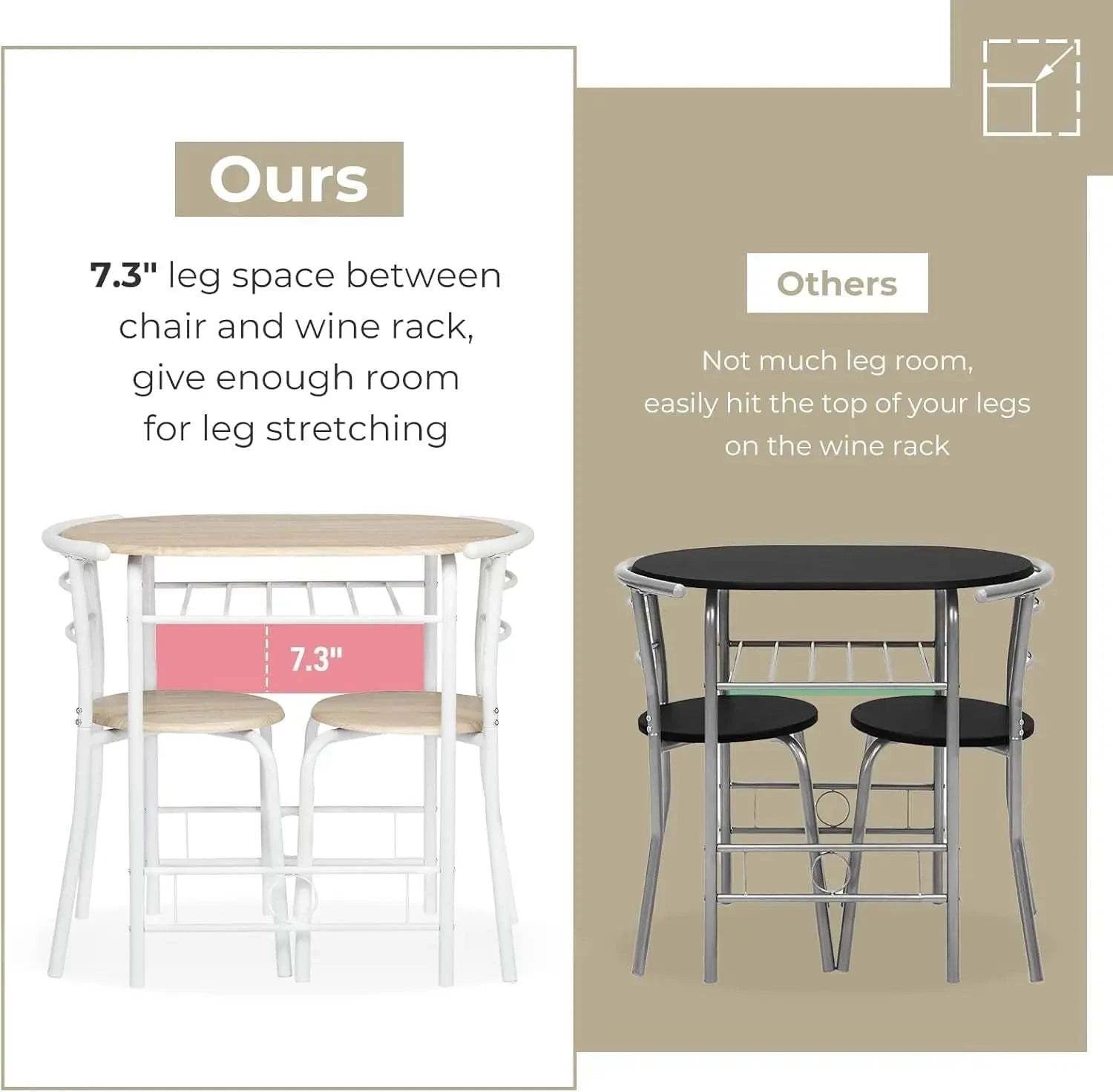 3-Piece Dining Set for Small SpacesMaximize your dining area with this 3-Piece Dining Set for Small Spaces, designed to bring both style and functionality to your home. Its modern style complements anShop All I WantShop All I Want3-Piece Dining Set