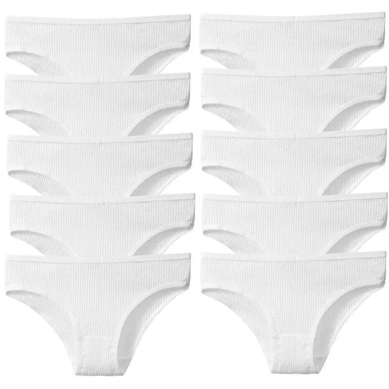 10PCS Women’s Panties Set | Sexy Breathable Cotton Striped Briefs 🌸Indulge in comfort with the 10PCS set of women's panties. These sexy and breathable cotton striped briefs are designed for all-day wear, combining style and comfort Shop All I WantShop All I WantSexy Breathable Cotton Striped Briefs 🌸