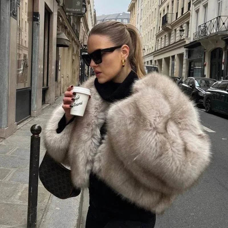 Gradient Cropped Faux Fur Coat – Iconic Street Fashion for Women, WintStep into winter with style in our Iconic Street Fashion Gradient Cropped Faux Fur Coat. This luxurious piece is designed for the cool girls who want to make a stateShop All I WantShop All I WantGradient Cropped Faux Fur Coat – Iconic Street Fashion