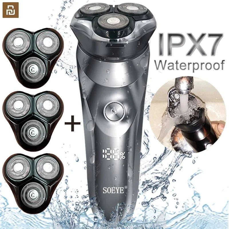 Men's Smart Electric Shaver – Waterproof Beard Trimmer for Wet & Dry UUpgrade your grooming routine with this Men's Smart Electric Shaver, designed for both wet and dry shaving. Featuring an IPX7 waterproof rating, it’s perfect for useShop All I WantShop All I WantMen's Smart