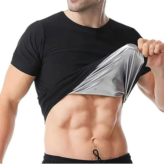 Men's Short Sleeve Sauna Sweat Shirt 💦💪Enhance your workout and sweat it out with our Men's Short Sleeve Sauna Sweat Shirt - a high-performance fitness apparel designed to maximize your training efforts aSHOP ALL I WANTShop All I WantShort Sleeve Sauna Sweat Shirt