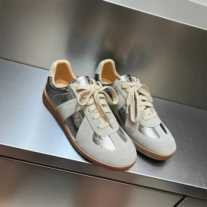 Genuine Leather SneakersStep in style with our Genuine Leather Sneakers! π Durable, sleek, and ultra-comfortable. Perfect for NYC adventures or Miami strolls. πSHOP ALL I WANTShop All I WantGenuine Leather Sneakers