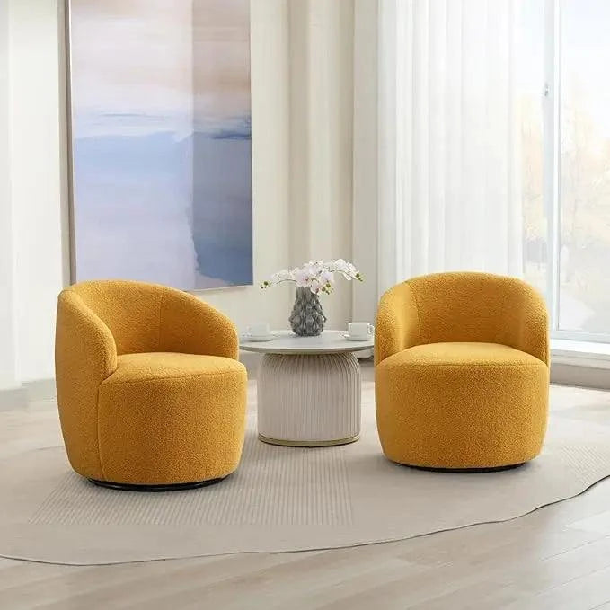 Bouclé Swivel Barrel Chairs – Comfy & Stylish Set of 2 🪑Enhance your sitting room designs with these Bouclé Swivel Barrel Chairs, a perfect duo for modern home design ideas. Featuring a minimalist modern aesthetic, these Shop All I WantShop All I WantBouclé Swivel Barrel Chairs – Comfy & Stylish Set