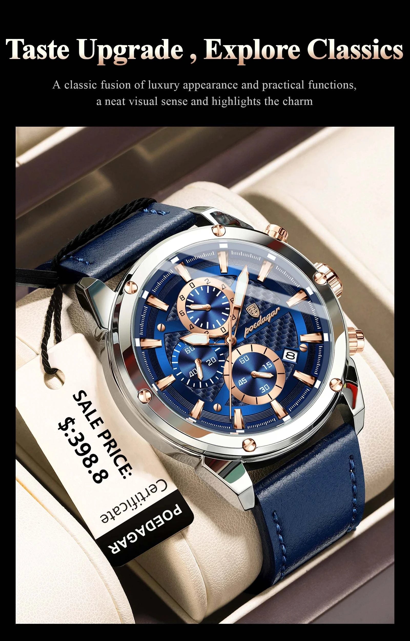 Elegant Men’s Quartz Watch – Waterproof Luminous Sports Timepiece withThe Elegant Men’s Quartz Watch offers both sophistication and functionality. Its waterproof design and luminous hands make it perfect for both daily wear and active Shop All I WantShop All I WantQuartz Watch – Waterproof Luminous Sports Timepiece
