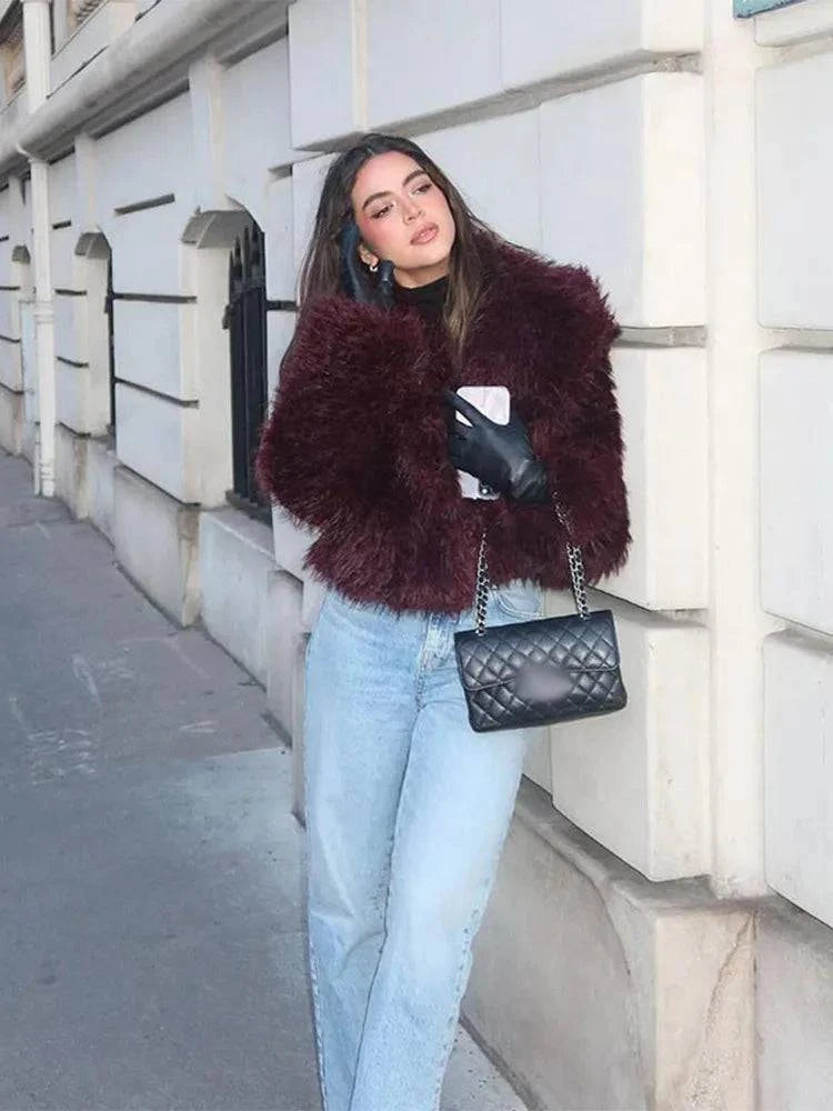 Women’s Faux Fur Jacket Coat – Warm Fluffy Lapel Cardigan for Winter 2Stay stylish and cozy this winter with the Women’s Faux Fur Jacket Coat, a must-have for your cold-weather wardrobe. Crafted from luxurious faux fur, this fluffy coaShop All I WantShop All I WantFaux Fur Jacket Coat – Warm Fluffy Lapel Cardigan
