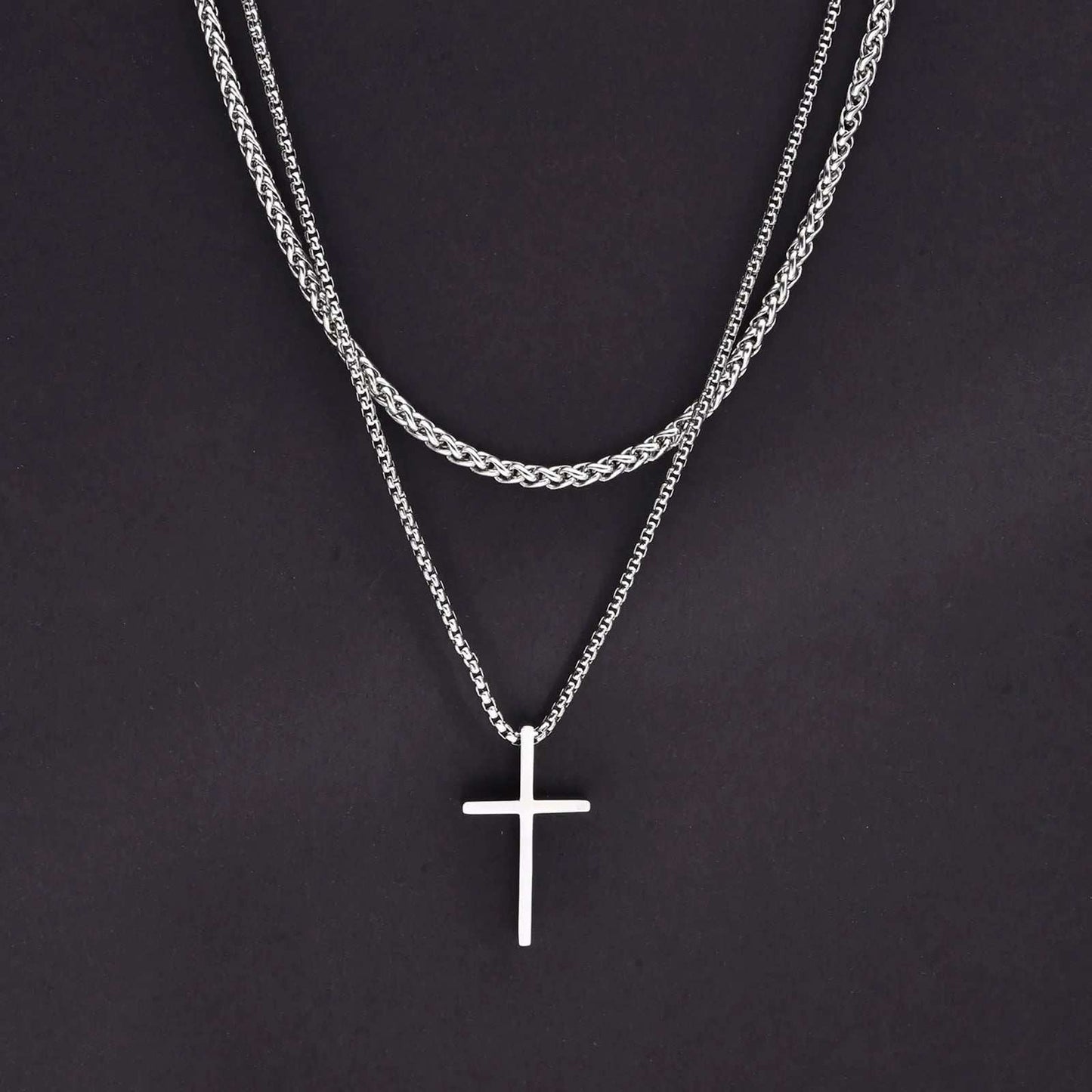 Layered Cross Pendant Necklace for Men ✝️🔗This Layered Cross Pendant Necklace for Men is a stylish and meaningful accessory. Here are the key details:
Design: The necklace features a layered design with muSHOP ALL I WANTShop All I WantLayered Cross Pendant Necklace
