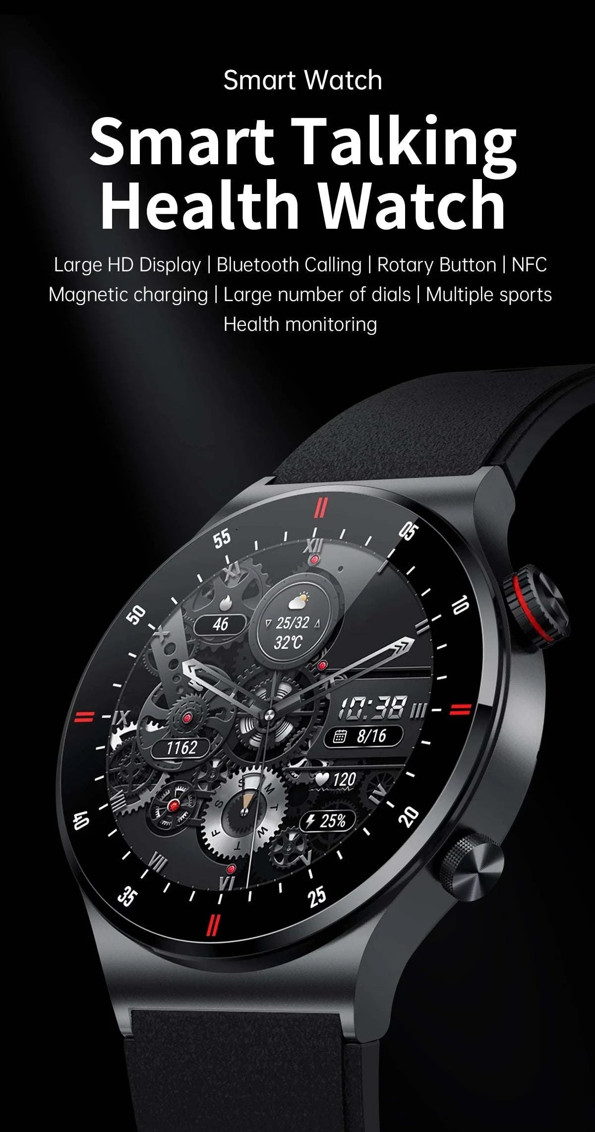 Luxury Smart Watches for Men | 2025 NFC BT Call Fitness Watch ⌚Stay connected and stylish with this 2025 luxury smart watch for men, featuring NFC and Bluetooth call capabilities. Designed for fitness enthusiasts, this waterprooShop All I WantShop All I Want2025 NFC BT Call Fitness Watch ⌚