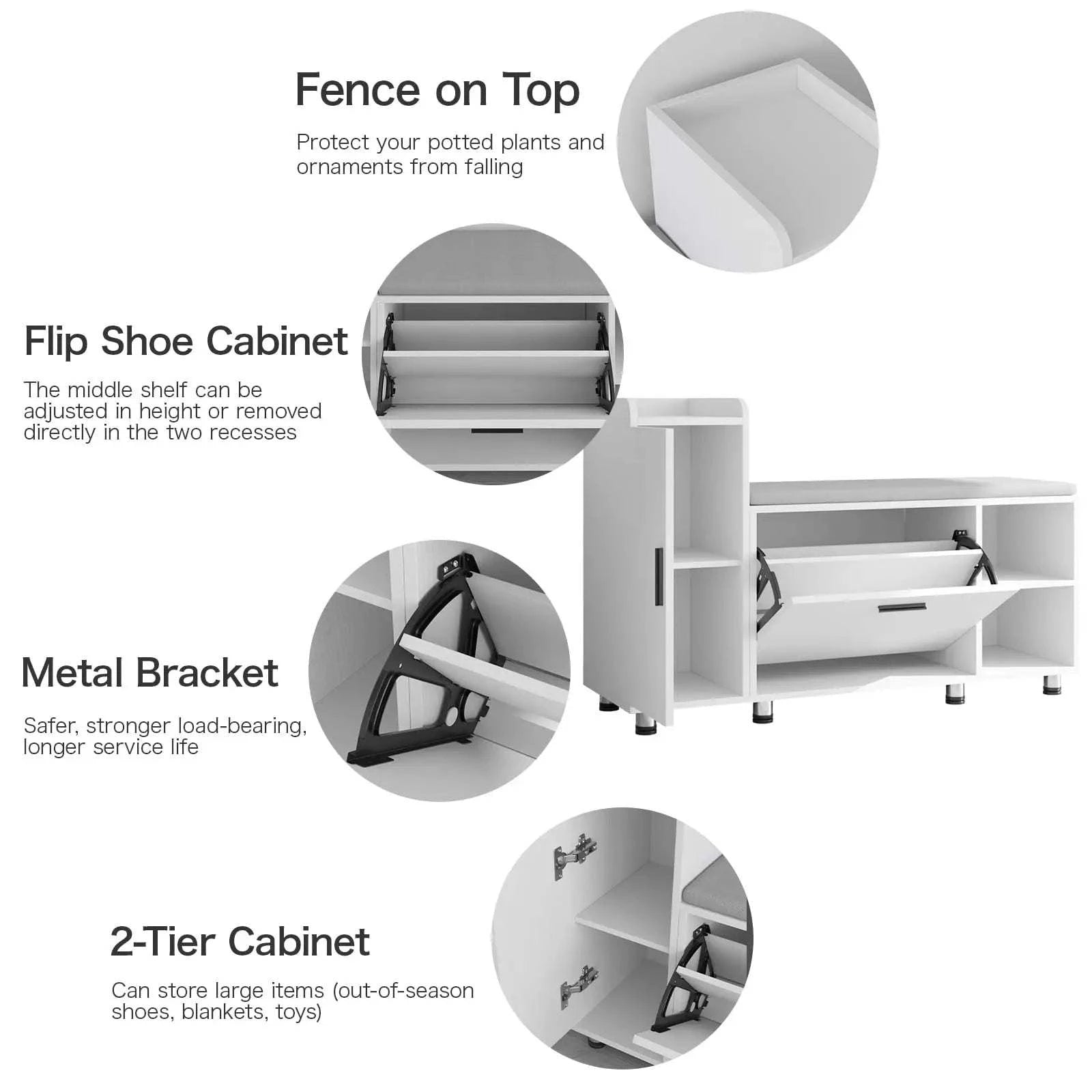 Cabinet with Adjustable Shelf for Living Room Furniture 🌟Transform your sitting room designs with this versatile Cabinet featuring an adjustable shelf and sleek minimalist modern design. Whether used as a shoe rack or storShop All I WantShop All I WantLiving Room Furniture 🌟