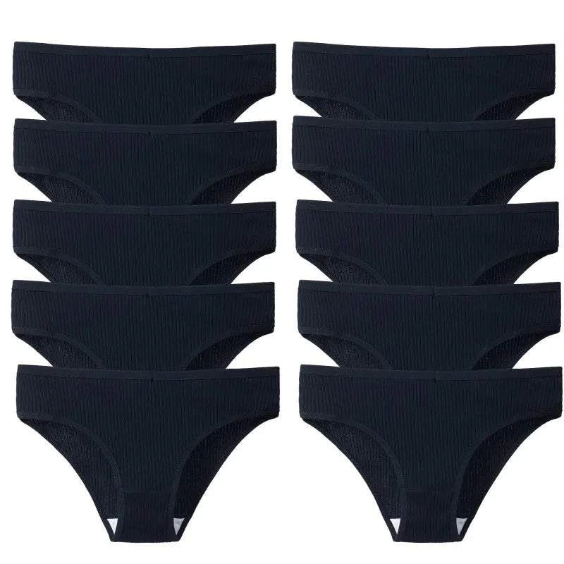 10PCS Women’s Panties Set | Sexy Breathable Cotton Striped Briefs 🌸Indulge in comfort with the 10PCS set of women's panties. These sexy and breathable cotton striped briefs are designed for all-day wear, combining style and comfort Shop All I WantShop All I WantSexy Breathable Cotton Striped Briefs 🌸