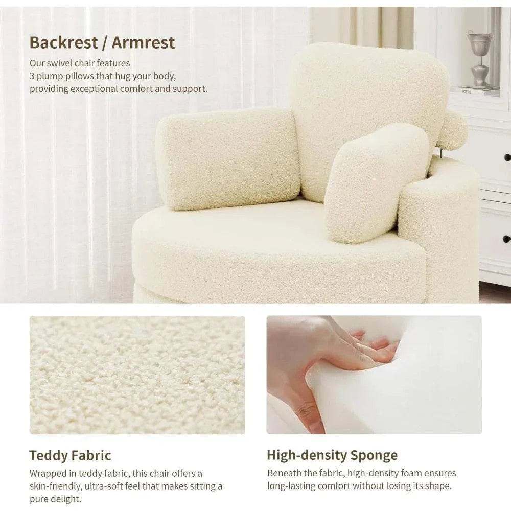 Cozy Round Reading Swivel Accent Chair โ With Ottoman & Pillow ๐๏ธElevate your living space with the Cozy Round Reading Swivel Accent Chair โ With Ottoman & Pillow ๐๏ธ Designed for both comfort and style, this chair features a Shop All I WantShop All I WantCorduroy Swivel Accent Chair โ