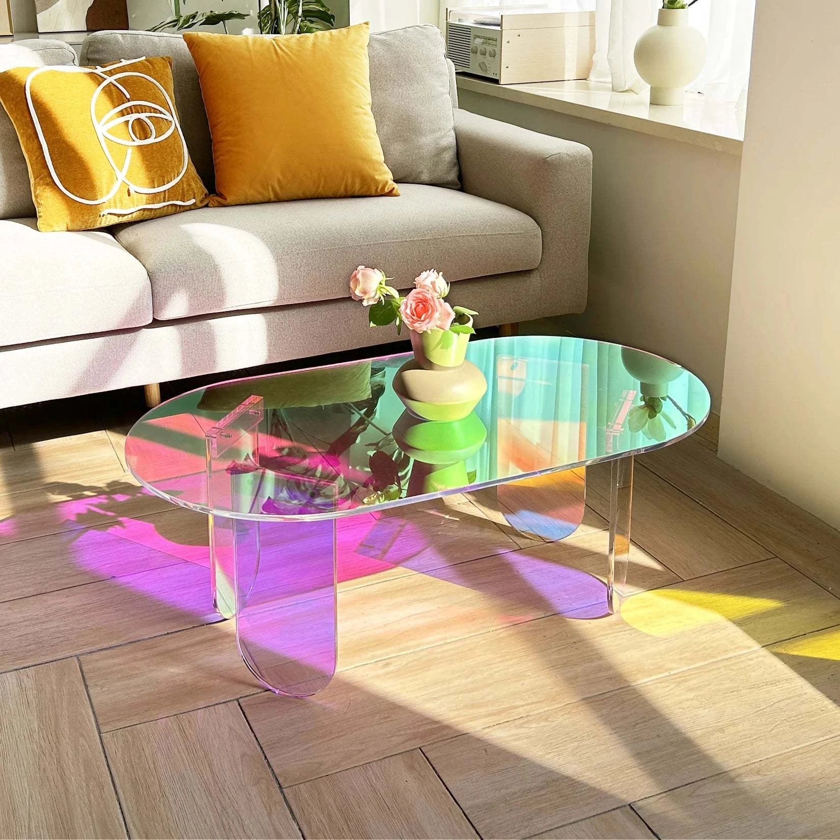 Acrylic Coffee Table ✨Elevate your living space with this elegant acrylic coffee table, designed to add a modern touch to any room. Its minimalist style blends seamlessly with contemporarShop All I WantShop All I WantAcrylic Coffee Table ✨