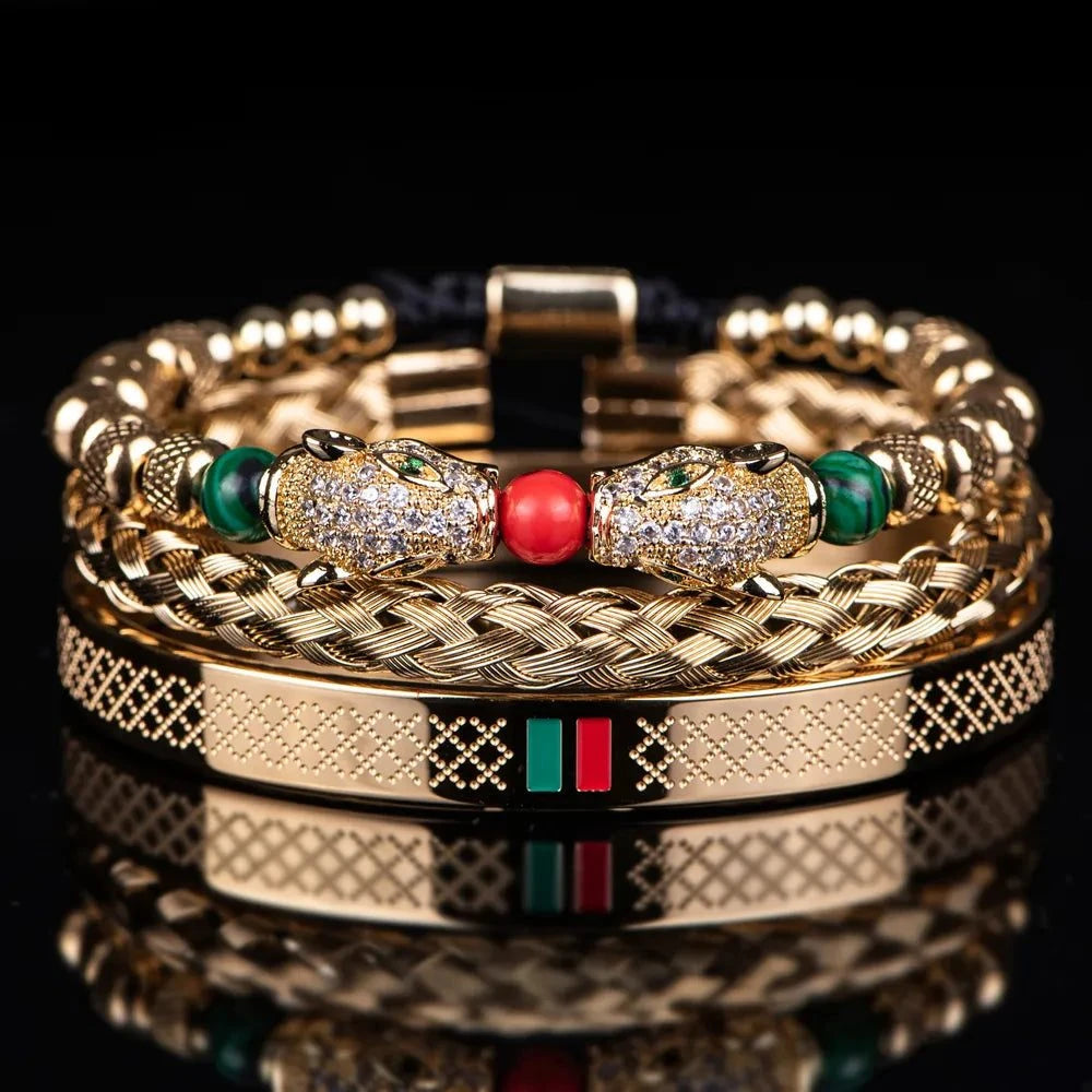 Luxury Double Leopard Head Bracelet for Men 🐆💎Elevate your casual style with our Men's Casual Jeans - a timeless and versatile addition to your wardrobe that offers both comfort and fashion. 👖🕶️👞
Key FeaturesSHOP ALL I WANTShop All I WantLuxury Double Leopard Head Bracelet