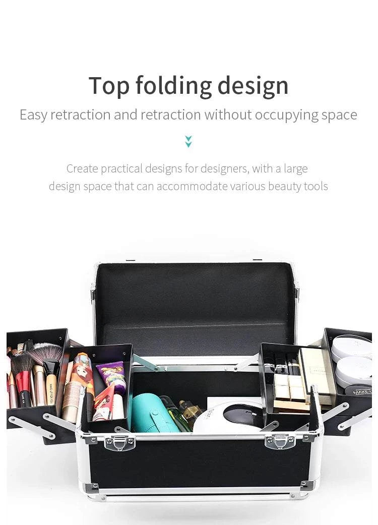 4-in-1 Cosmetic Rolling Trolley on Wheels - Pink Makeup Train Case 💄✨Organize your beauty essentials in style with the 4-in-1 Cosmetic Rolling Trolley on Wheels. Perfect for makeup artists or beauty enthusiasts, this pink makeup trainShop All I WantShop All I Want-1 Cosmetic Rolling Trolley
