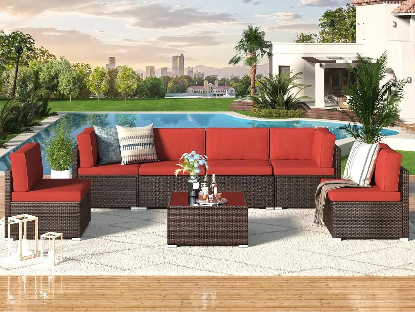 7-Piece Outdoor Patio Dining & Conversation Set 🌿Elevate your outdoor gatherings with the 7-Piece Outdoor Patio Dining & Conversation Set 🌿. This stylish garden set combines both dining and conversation seatinShop All I WantShop All I Want7-Piece Outdoor Patio Dining & Conversation Set 🌿