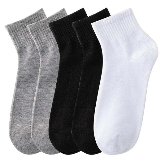 🧦 5 Pairs Men's Solid Color Socks – Black & White, Business Casual & Elevate your sock drawer with this 5-pair set of men's solid color socks. Featuring classic black and white tones, these socks offer both business and casual versatiSHOP ALL I WANTShop All I WantSolid Color Socks