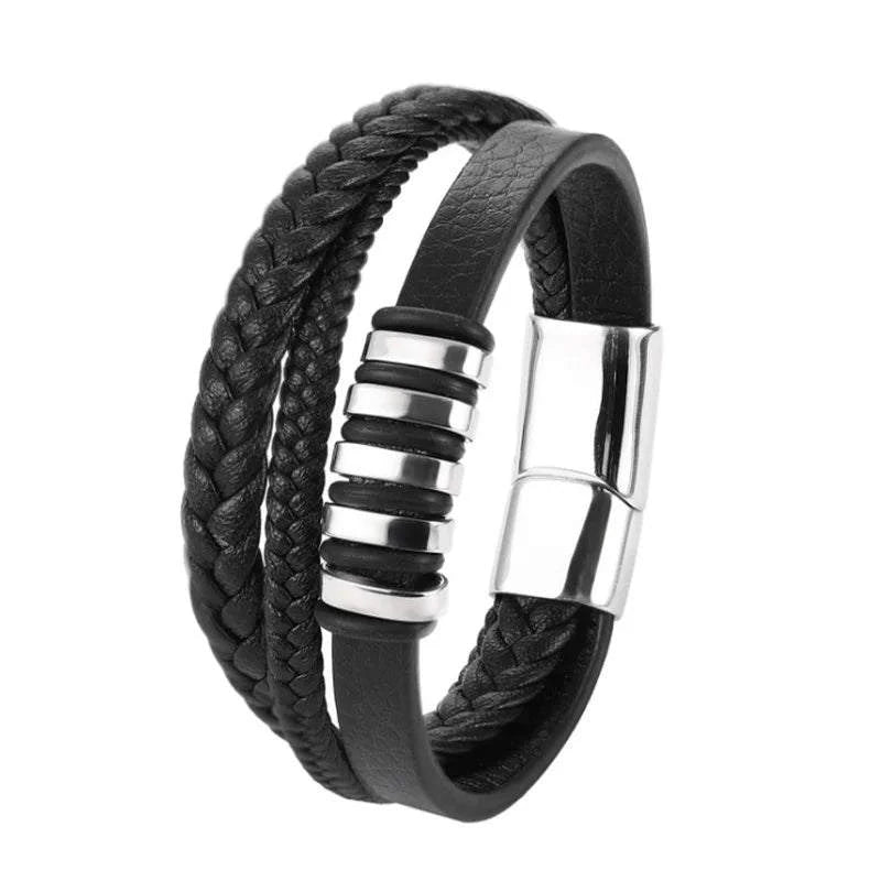 Classic Cross Leather Bracelet for MenIntroducing our Classic Cross Leather Bracelet for Men – where timeless design meets masculine elegance for a statement accessory.
🛡️ Symbolic Cross Design: The braSHOP ALL I WANTShop All I WantClassic Cross Leather Bracelet