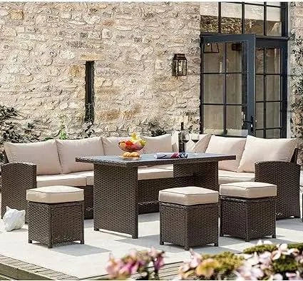 7-Piece Outdoor Patio Dining & Conversation Set 🌿Elevate your outdoor gatherings with the 7-Piece Outdoor Patio Dining & Conversation Set 🌿. This stylish garden set combines both dining and conversation seatinShop All I WantShop All I Want7-Piece Outdoor Patio Dining & Conversation Set 🌿