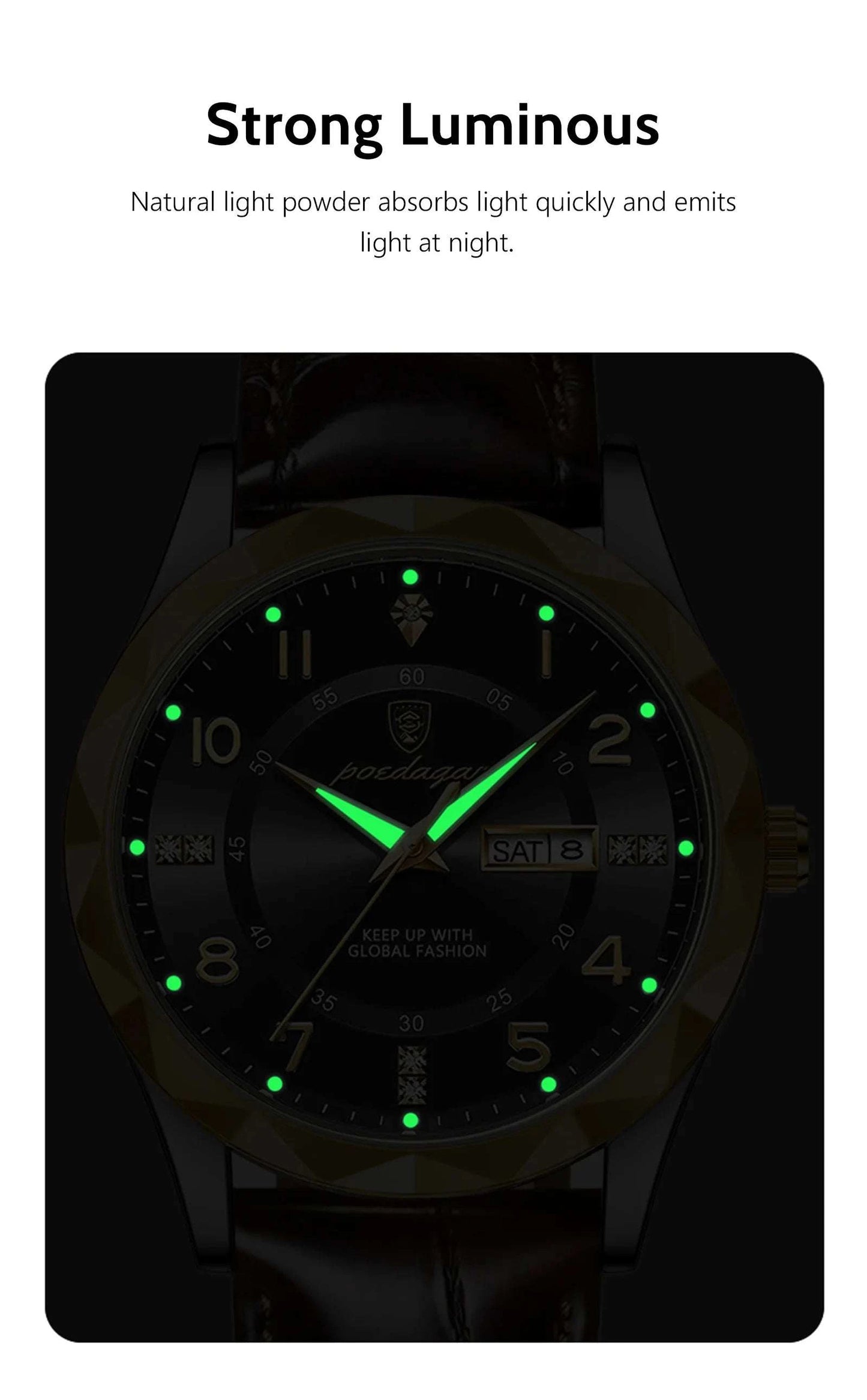 Luxury High-Quality Men’s Watch – Sport Quartz, Waterproof Luminous DaMake a bold statement with the POEDAGAR Fashion Men’s Wristwatch, a luxury timepiece designed for the sophisticated man. This stylish chronograph features a strikingShop All I WantShop All I WantLuxury High-Quality Men’