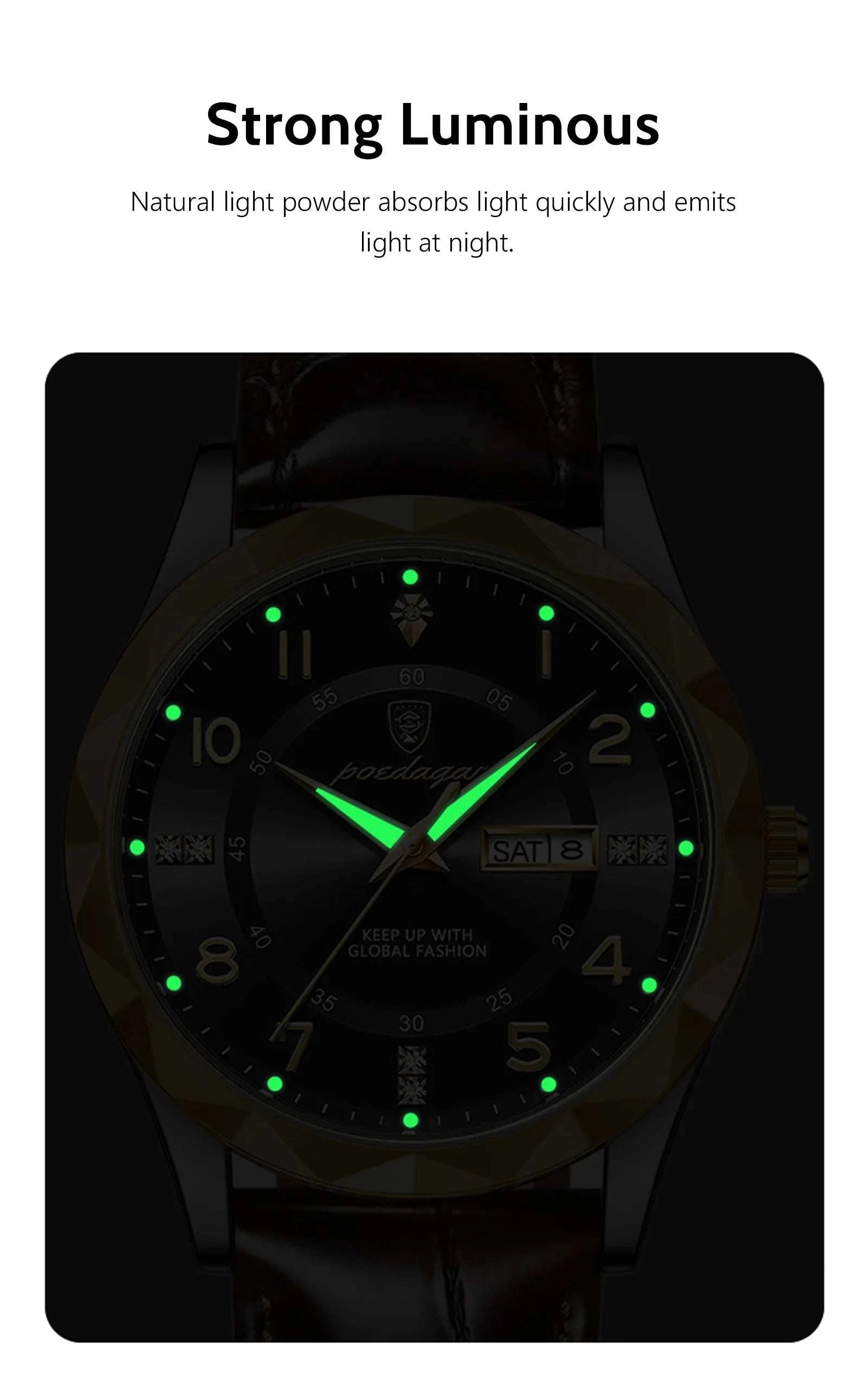 Luxury High-Quality Men’s Watch – Sport Quartz, Waterproof Luminous DaMake a bold statement with the POEDAGAR Fashion Men’s Wristwatch, a luxury timepiece designed for the sophisticated man. This stylish chronograph features a strikingShop All I WantShop All I WantLuxury High-Quality Men’