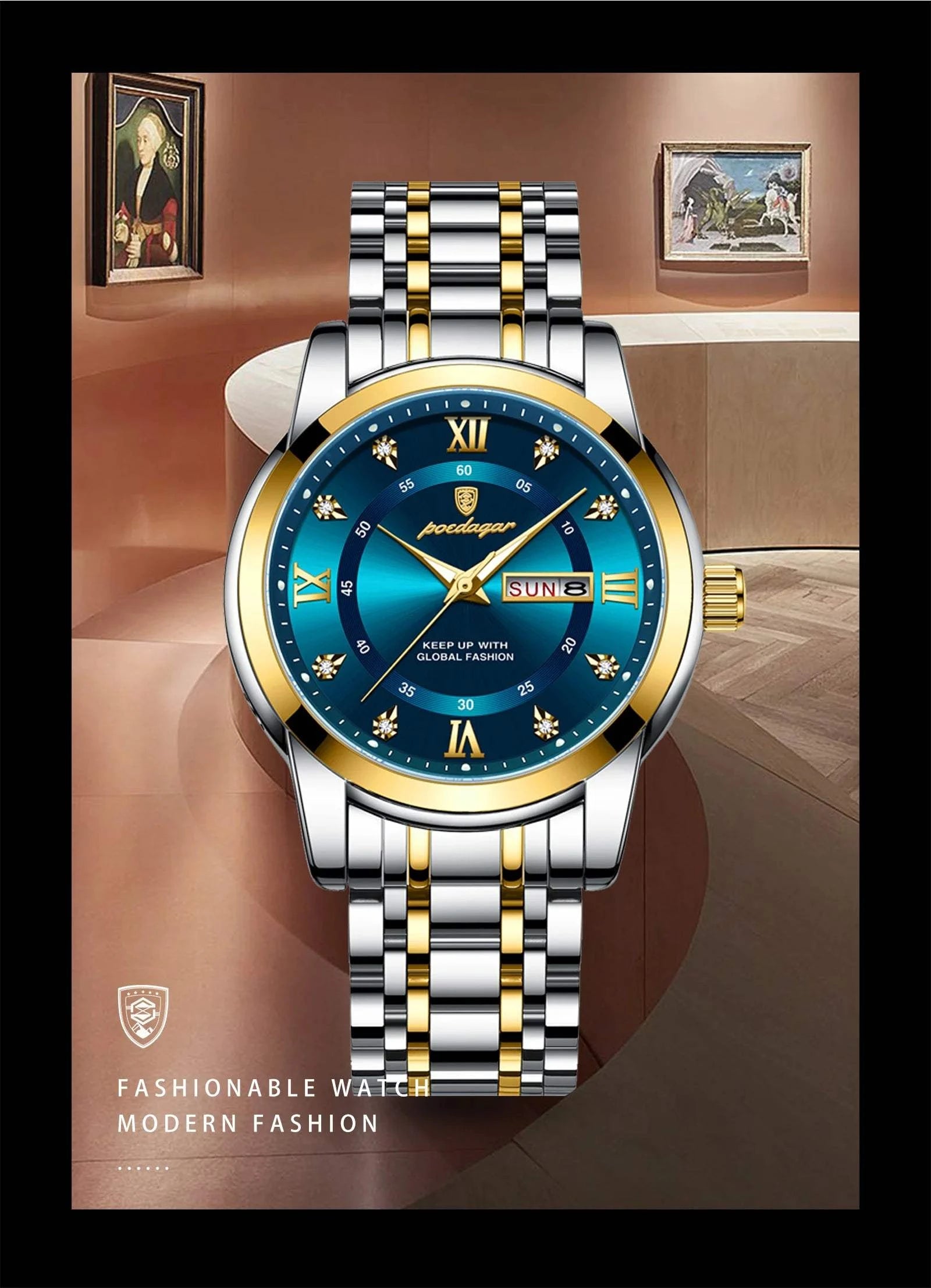 Luxury Watch for Men – Elegant Quartz Timepiece with Date & Week FunctThe Luxury Watch for Men combines sophistication and functionality in one stunning design. This elegant quartz timepiece features a date and week display, making it Shop All I WantShop All I WantLuxury Watch