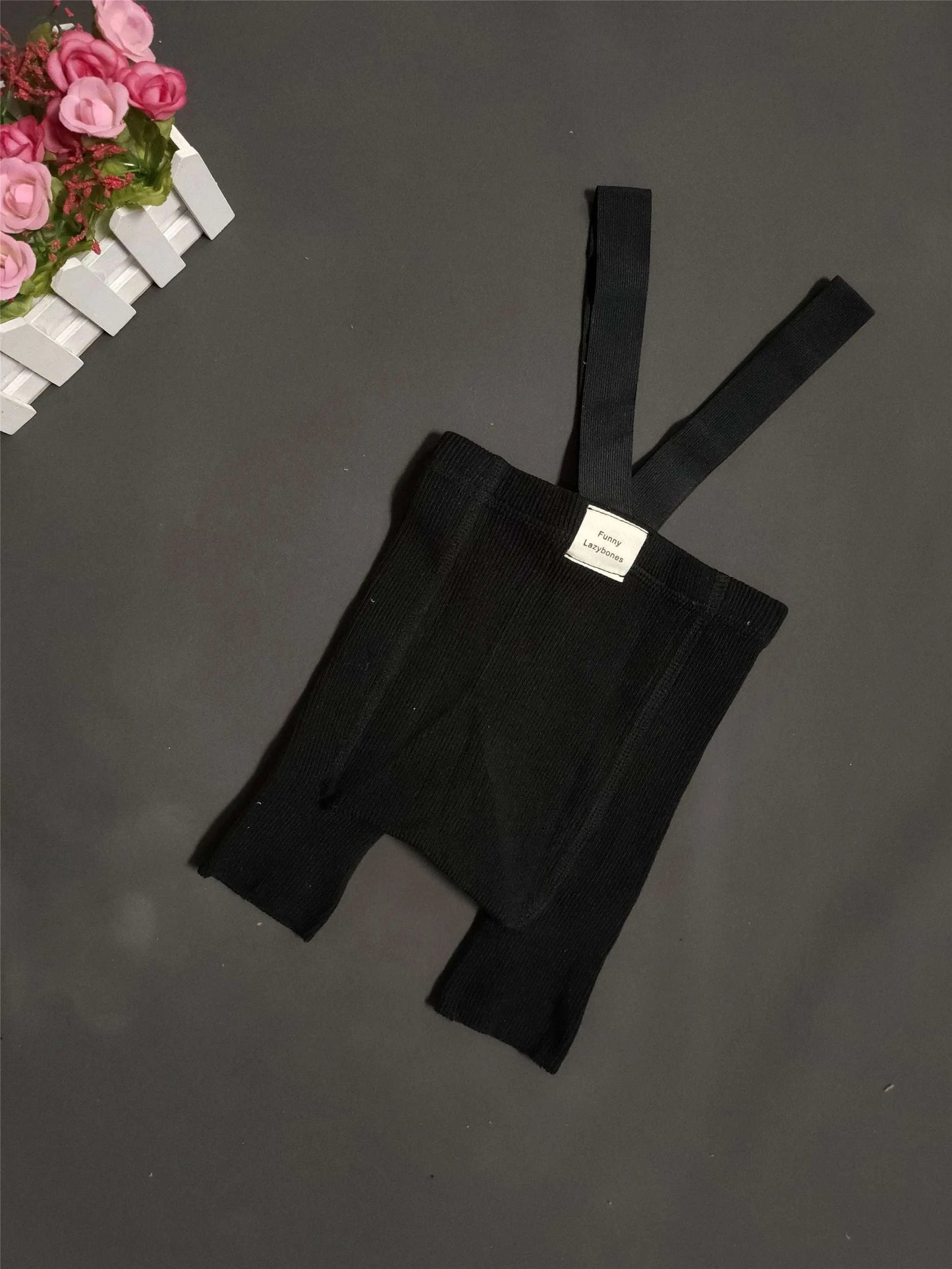 Baby Suspender Shorts – High Waist, Spanish Style, Tight-Fitting, TrenDress your little one in fashion-forward comfort with these Baby Suspender Shorts. Featuring a high waist and Spanish style, these tight-fitting leggings are perfectShop All I WantShop All I WantBaby Suspender Shorts