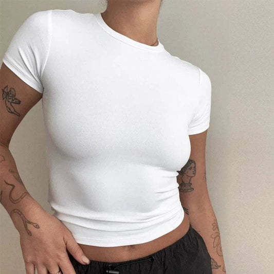 Slim Fit Sleeveless T-ShirtUpgrade your summer wardrobe with the Sporty Slim Fit Knit Tee. Perfect for everyday wear, this tee combines a classic O-neck design with medium stretch knit fabric SHOP ALL I WANTShop All I WantSlim Fit Sleeveless T-Shirt