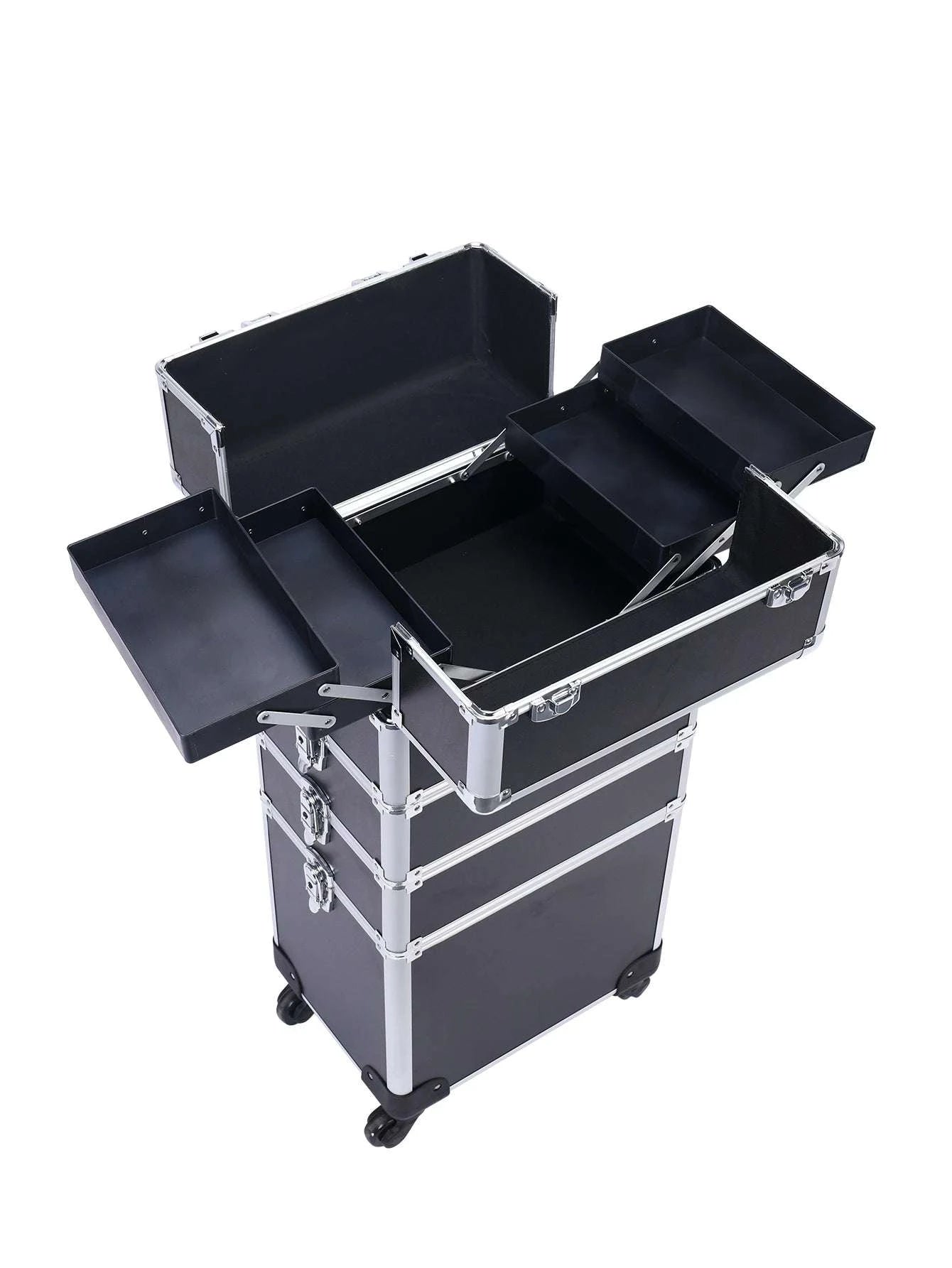 4-in-1 Cosmetic Rolling Trolley on Wheels - Pink Makeup Train Case 💄✨Organize your beauty essentials in style with the 4-in-1 Cosmetic Rolling Trolley on Wheels. Perfect for makeup artists or beauty enthusiasts, this pink makeup trainShop All I WantShop All I Want-1 Cosmetic Rolling Trolley