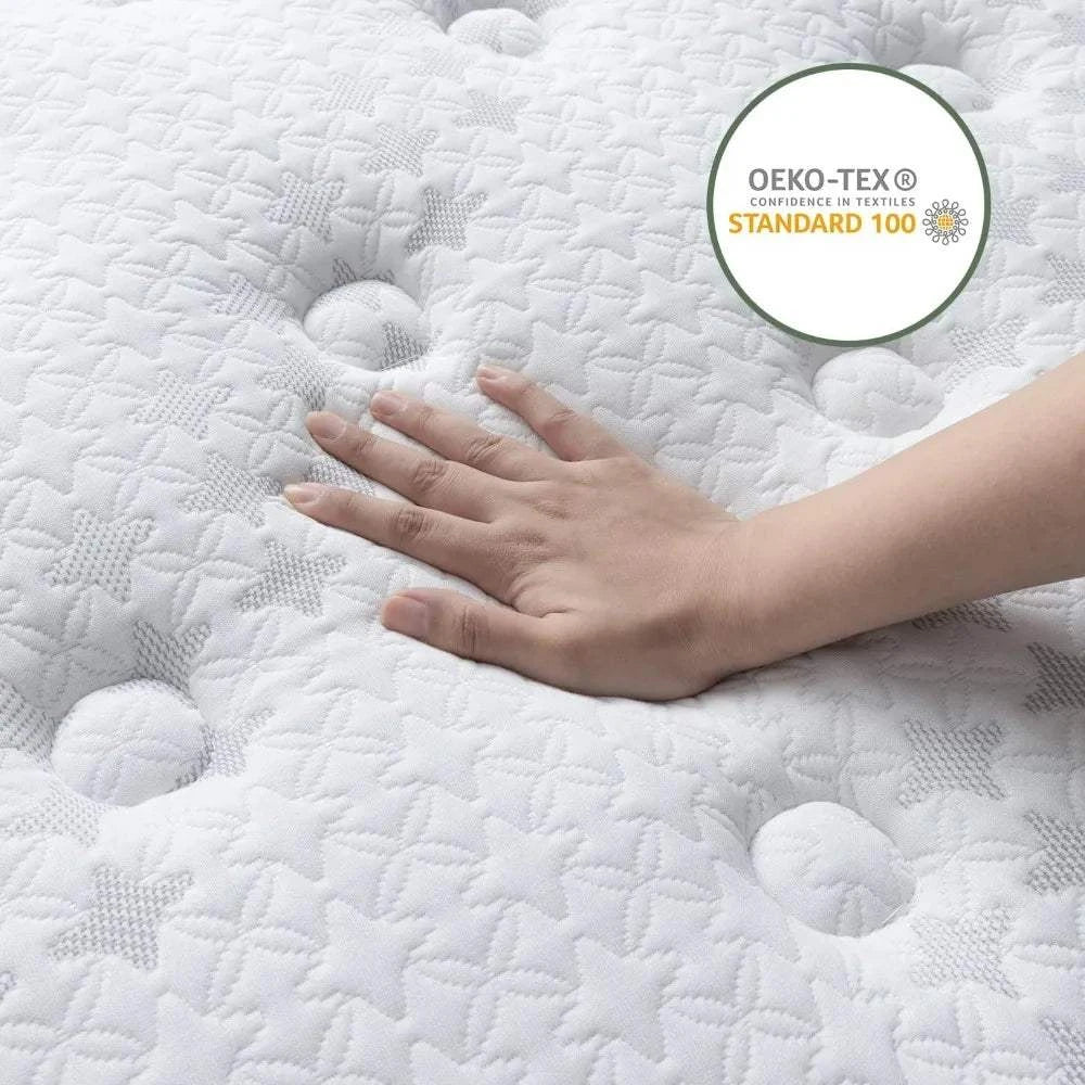 14-Inch Hybrid King Mattress ๐๏ธ Gel memory foam and pocket springs foIndulge in superior comfort with the 14-Inch Hybrid King Mattress ๐๏ธ, designed with gel memory foam and pocket springs for optimal motion isolation. Whether you're Shop All I WantShop All I Want14-Inch Hybrid King Mattress ๐๏ธ Gel memory foam