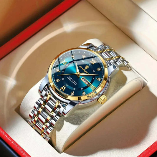 Luxury Watch for Men – Elegant Quartz Timepiece with Date & Week FunctThe Luxury Watch for Men combines sophistication and functionality in one stunning design. This elegant quartz timepiece features a date and week display, making it Shop All I WantShop All I WantLuxury Watch