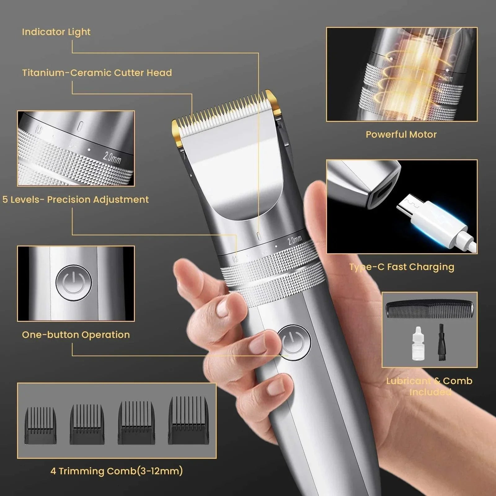 Electric Shaver Hair Clippers for Men  Shop All I Want Hair Clippers for Men – Professional Cordless Barber Clippers for HairThe Hair Clippers for Men are expertly designed for those who demand precision and quality in their grooming routine. These professional cordless barber clippers offShop All I WantShop All I WantHair Cutting & Grooming, Rechargeable Beard Trimmer ✂️⚡