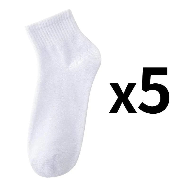 🧦 5 Pairs Men's Solid Color Socks – Black & White, Business Casual & Elevate your sock drawer with this 5-pair set of men's solid color socks. Featuring classic black and white tones, these socks offer both business and casual versatiSHOP ALL I WANTShop All I WantSolid Color Socks
