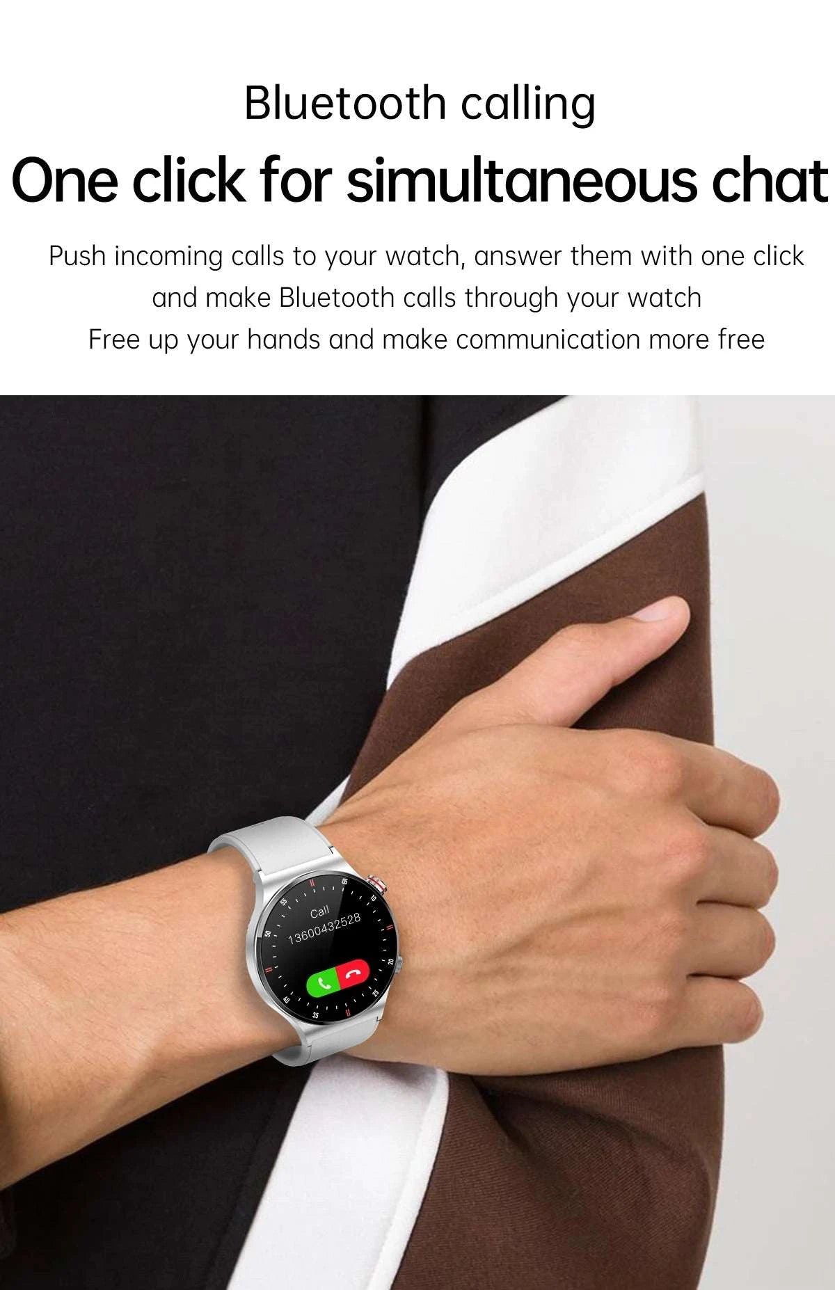 Luxury Smart Watches for Men | 2025 NFC BT Call Fitness Watch ⌚Stay connected and stylish with this 2025 luxury smart watch for men, featuring NFC and Bluetooth call capabilities. Designed for fitness enthusiasts, this waterprooShop All I WantShop All I Want2025 NFC BT Call Fitness Watch ⌚