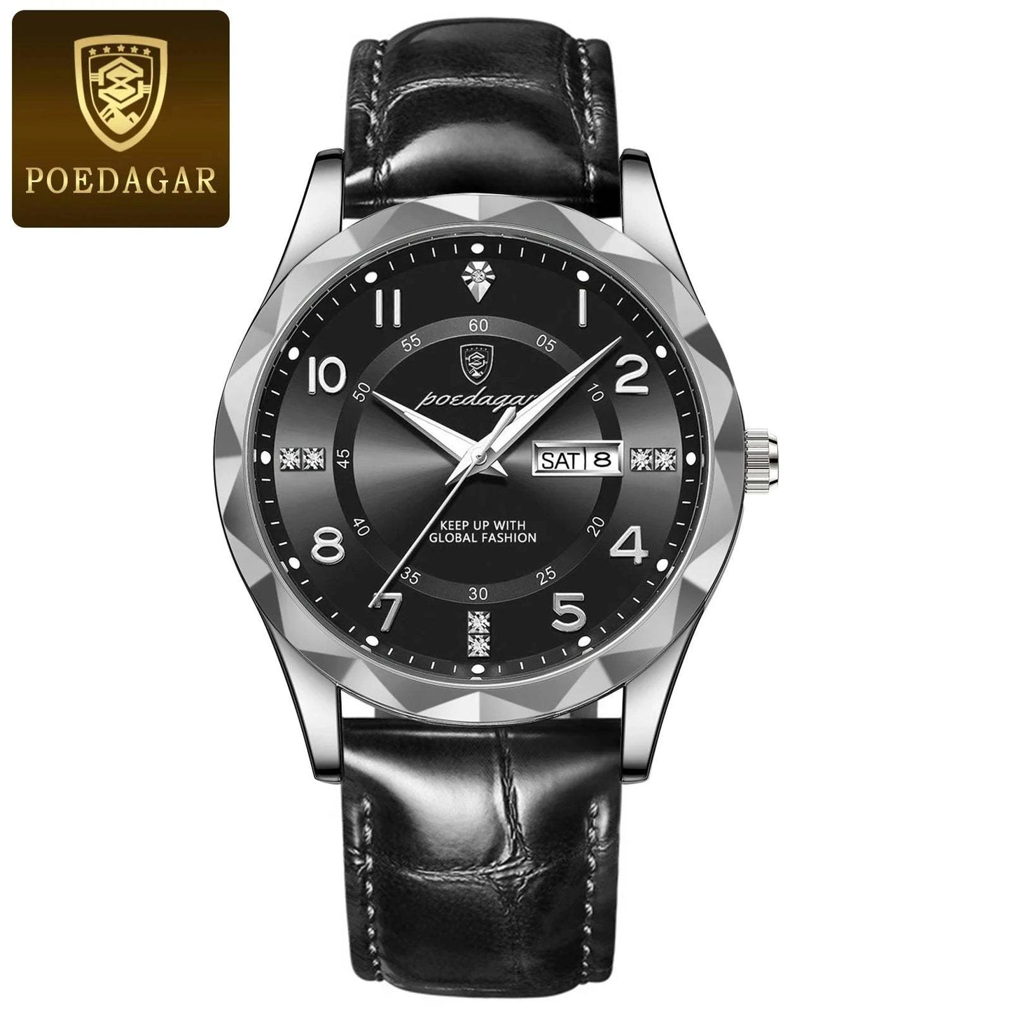 Luxury High-Quality Men’s Watch – Sport Quartz, Waterproof Luminous DaMake a bold statement with the POEDAGAR Fashion Men’s Wristwatch, a luxury timepiece designed for the sophisticated man. This stylish chronograph features a strikingShop All I WantShop All I WantLuxury High-Quality Men’
