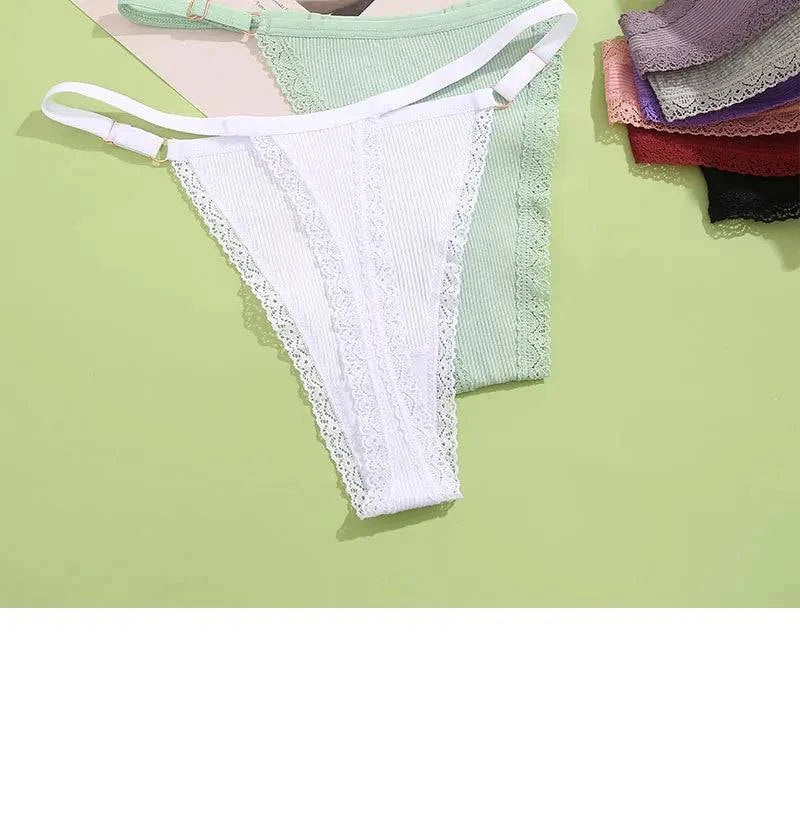 5PCS Sexy G-String Panties Set – Adjustable Cotton Bikini Thongs for WElevate your lingerie collection with the FINETOO 5PCS Sexy G-String Panties Set, designed for comfort and allure. Crafted from soft cotton, these women's underwear Shop All I WantShop All I Want-String Panties Set – Adjustable Cotton Bikini Thongs