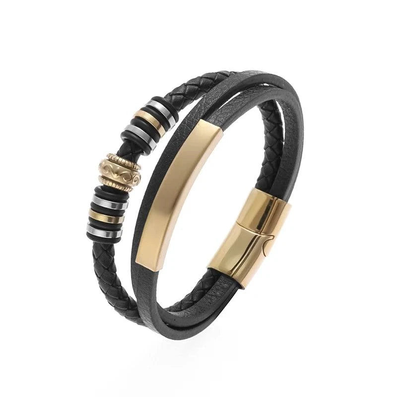 Classic Cross Leather Bracelet for MenIntroducing our Classic Cross Leather Bracelet for Men – where timeless design meets masculine elegance for a statement accessory.
🛡️ Symbolic Cross Design: The braSHOP ALL I WANTShop All I WantClassic Cross Leather Bracelet