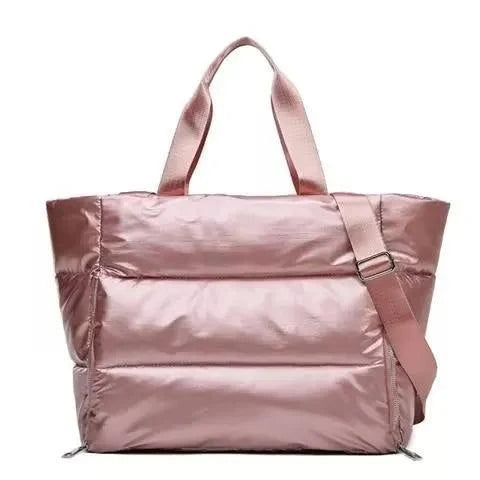 The Puffer Tote Bag 🖤Trend-forward versatility that fits any style. Our chic Puffer Bag effortlessly complements various outfits. Compact dimensions: 19.3" x 6.3" x 13.8" with a 20-literSHOP ALL I WANTShop All I Wantpuffer tote bag